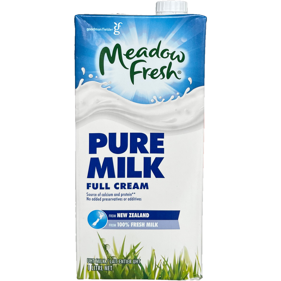 Thùng 12 hộp Sữa tươi tiệt trùng nguyên kem Meadow Fresh 1L hàng New Zealand