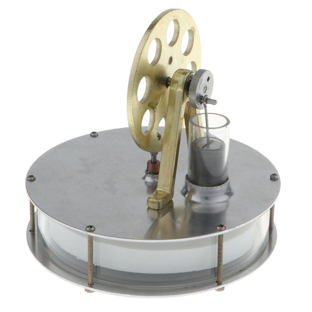 Cao Cấp Hơi Nước Nhiệt Giáo Dục Bộ Mô Hình-Một Động Cơ Stirling Model Thép Không Gỉ, bạc & Màu Sắc Vàng