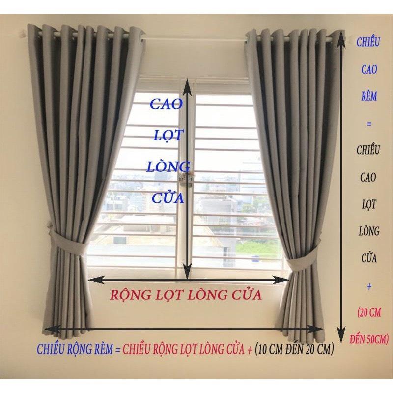 Rèm Cửa Dán Tường - Chống Nắng - Chất Liệu Vải Cao Cấp - Trang Trí Decor Phòng