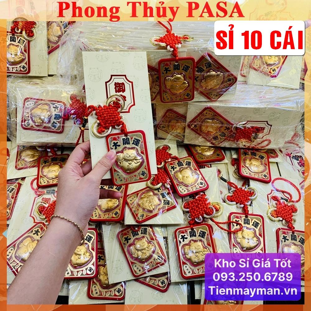 (Sét 10 Dây) Dây Treo Mèo Thần Tài Mạ Vàng Đại Cát Chiêu Tài Đắc Lộc Kèm Bao Lì Xì Treo Nhà Cửa, Xe Hơi, Tiền lì xì tết 2023 , NELI