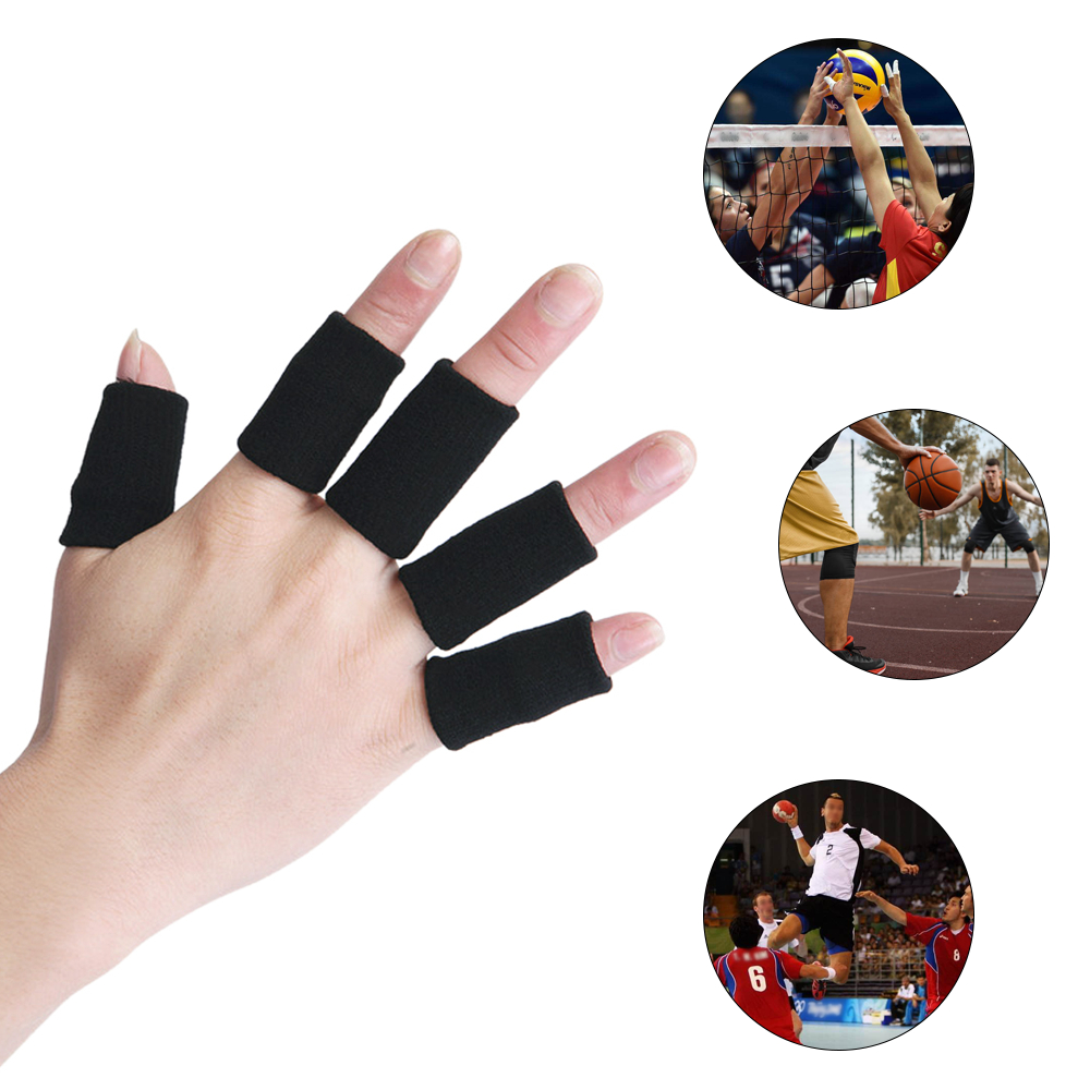 10 miếng bảo vệ ngón tay khi chơi thể thao, đàn hồi, thoáng khí