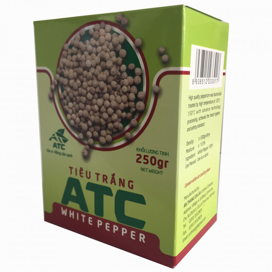 Tiêu trắng hạt ATC hộp 250gr