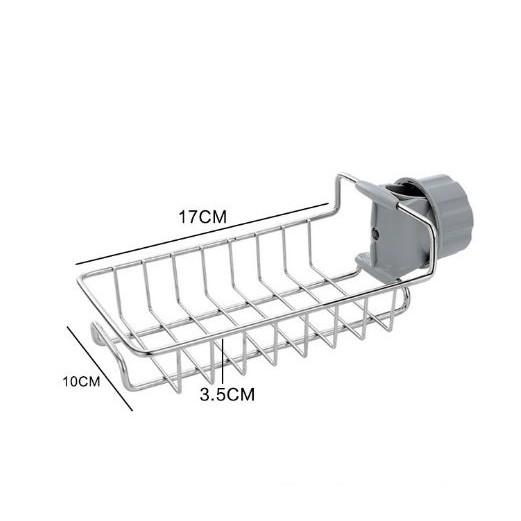 Giá Treo Vòi Đựng Đồ, Giẻ Rửa Chén Bát - Kệ Gắn Vòi INOX Để Đồ Giẻ Rửa Chén Bát