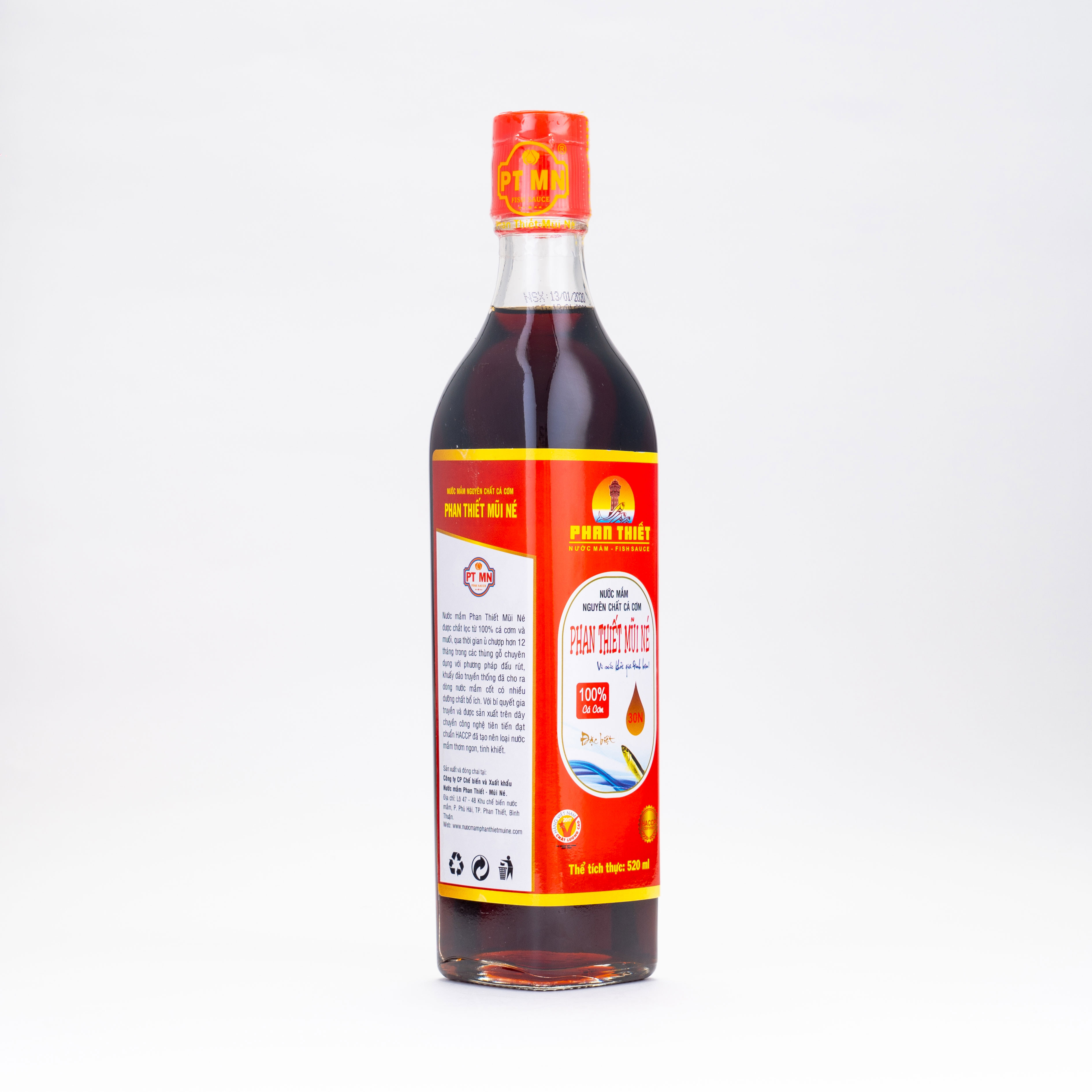 Nước Mắm Cá Cơm Truyền Thống Phan Thiết Mũi Né 30N 30 Đạm x 520ml