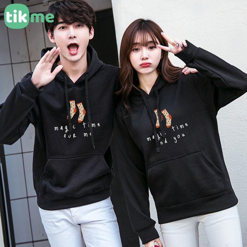 Áo Hoodie nỉ Tikme nam nữ magic time áo đôi size XS-2XL, chất vải cotton mềm mại