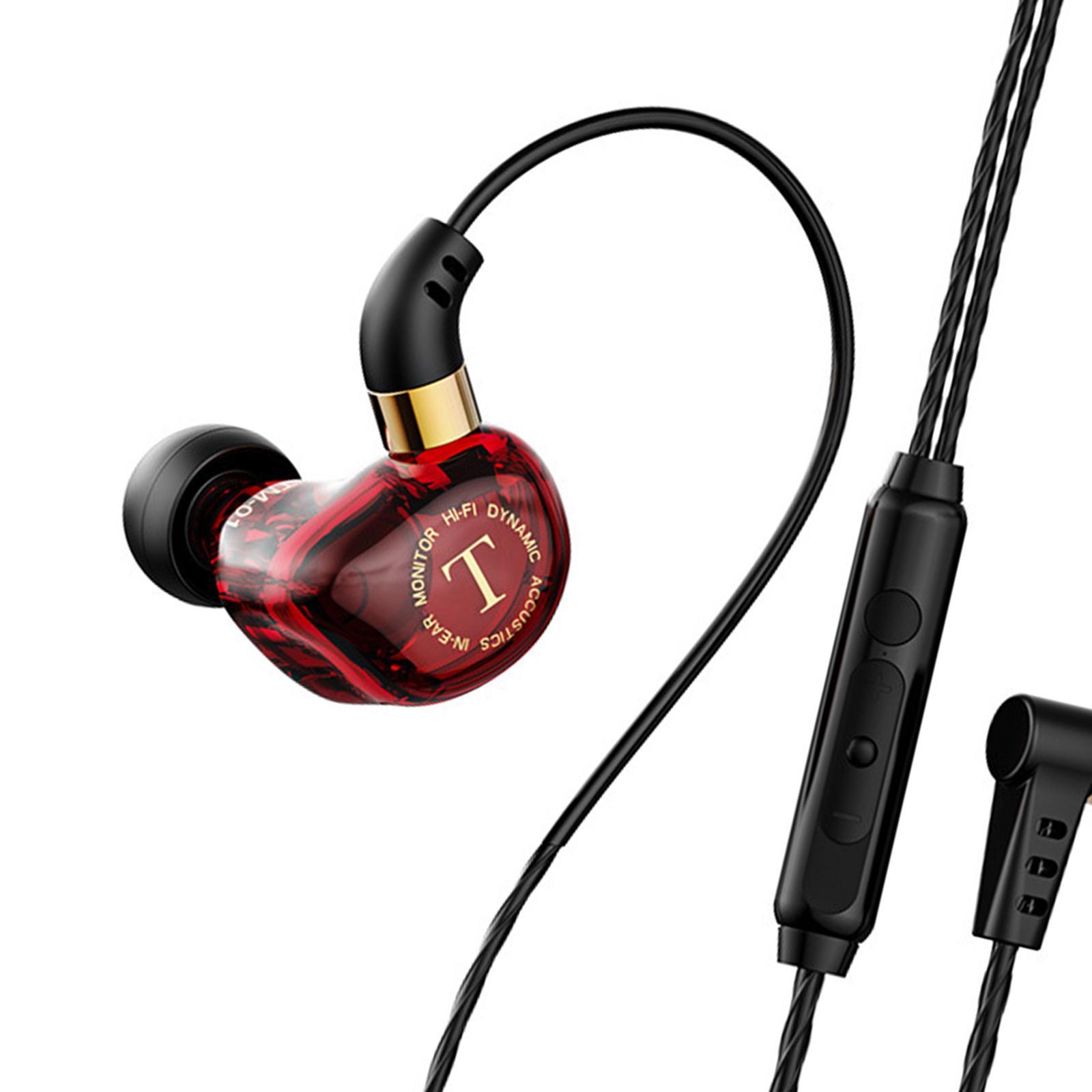 3.5mm Bass Headset In-Ear Earphone Stereo Headphone Wired Mic