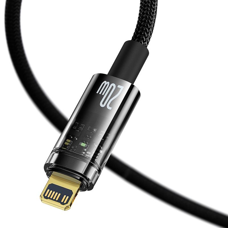 Cáp sạc nhanh Baseus Explorer tự ngắt thông minh Type-C to l.P 20W