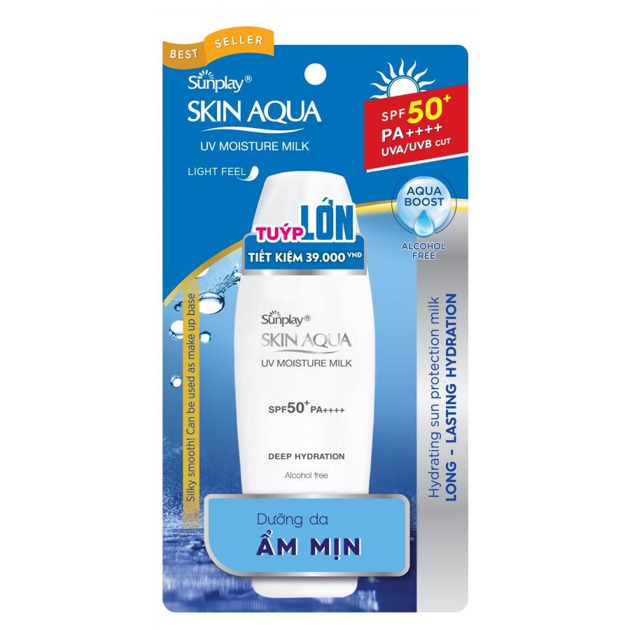 Sữa Chống Nắng Dưỡng Ẩm Sunplay Skin Aqua UV Moisture SPF 50+ PA++++ (70g) + Tặng Kem rửa mặt Hada Labo 25g