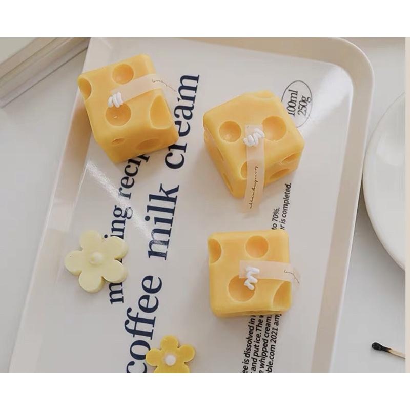 Nến Thơm Phô Mai Vuông Tinh Dầu Thiên Nhiên Handmade, Phụ Kiện Decor - Dory Lab