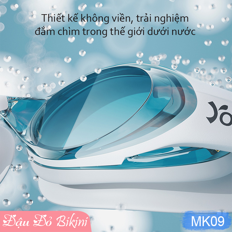 Kính bơi nam nữ cao cấp, phong cách thời trang, chống nước chống đọng sương, đệm silicone mềm mại, dây điều chỉnh | MK09