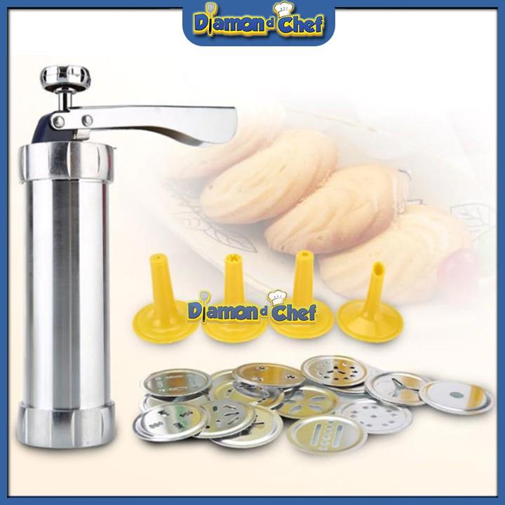 Bộ Cookies Press Inox 20 Mặt 4 Đui Làm Bánh Cookies, Bánh Quy v.v