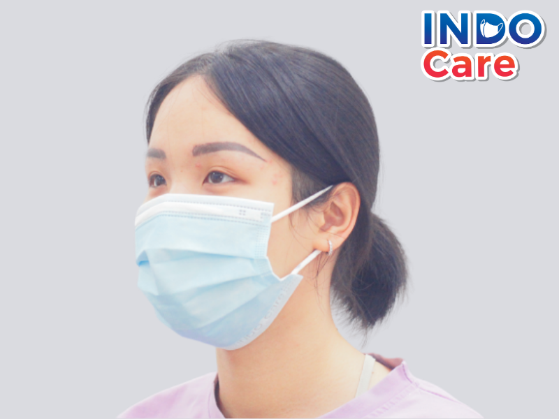 [ComBo Du Lịch 20] cái Khẩu Trang Tinh Dầu Bạc Hà Chống Say Tàu Xe - Khử Mùi Hơi Thở INDO CARE / Kháng Khuẩn 99% 4 lớp + Chai Nước Rửa Tay Khô chiết xuất Lá Ổi 100ml