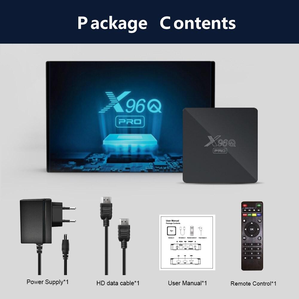 Box X96Q Pro, Android TV 10, Ram 2GB, Rom 16GB - Cấu Hình Mạnh- Vô Địch Về Giá