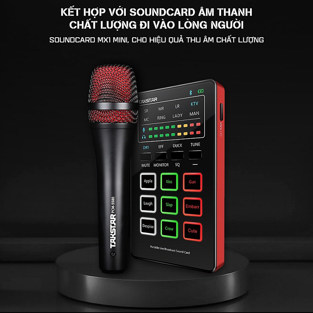 Combo trọn bộ mic thu âm chính hãng Takstar MX1 mini, tai nghe Ts-2260 và đầy đủ phụ kiện thu âm, livestream, hát karaoke online - AVSTAR - hàng chính hãng 