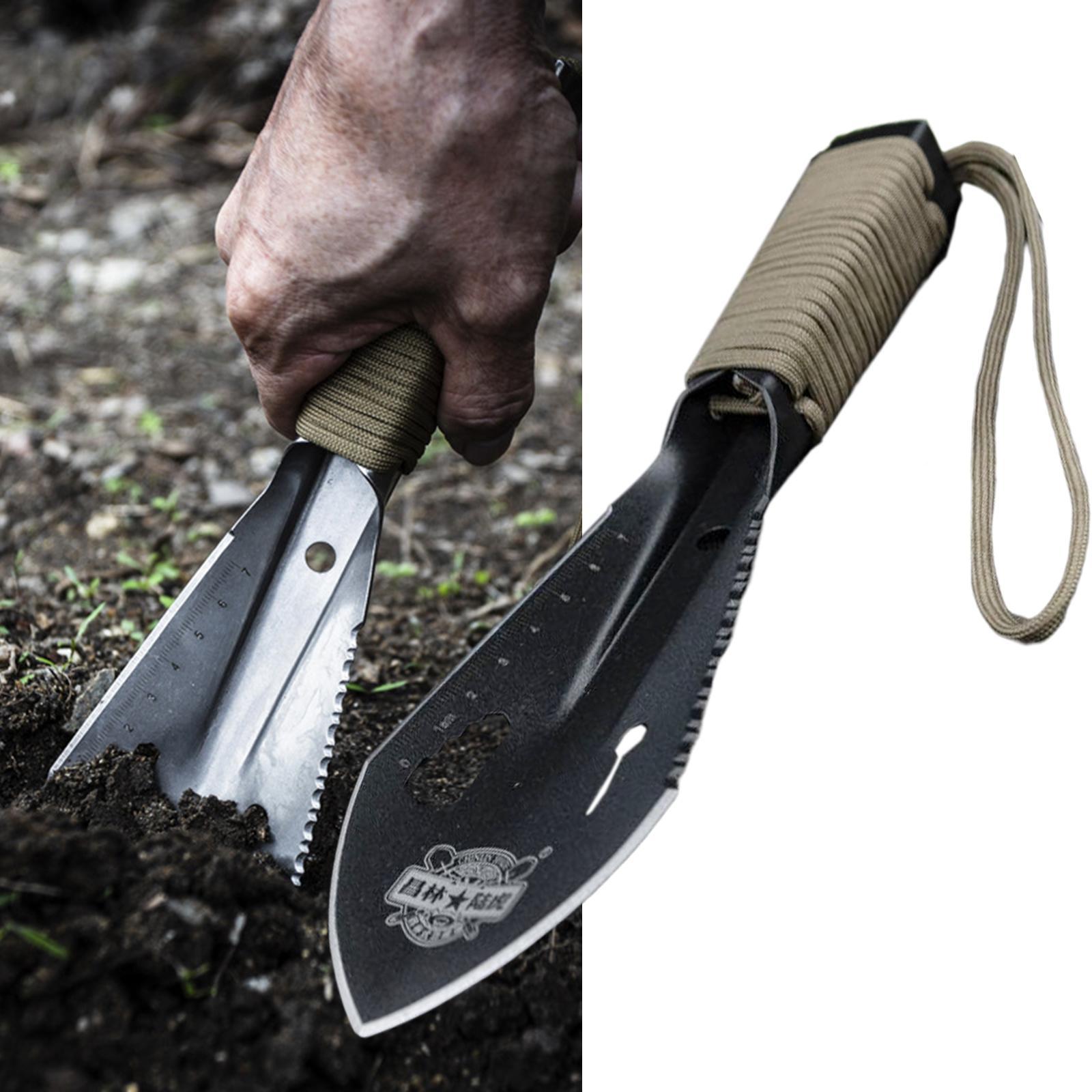 Backpacking Shovel, Camping Hand Trowel, Lightweight Hiking Shovel, Small Multitool for Digging, Gardening, Survival and Outdoor