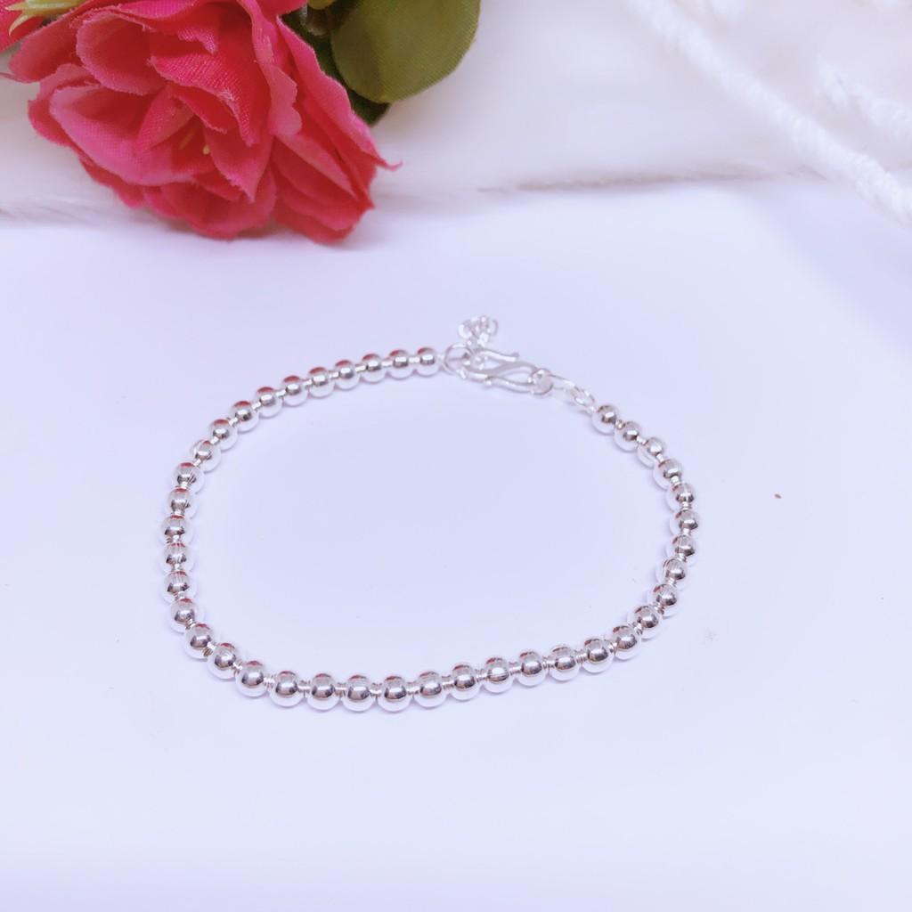 LẮC TAY NỮ BẠC TA - LẮC TAY BI TRÒN 3LY -