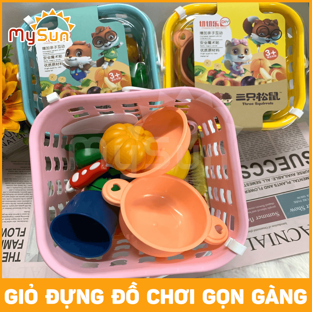 Bộ đồ chơi nấu ăn nhà bếp mini bằng nhựa giá rẻ cho bé gái chơi đồ hàng - MySun