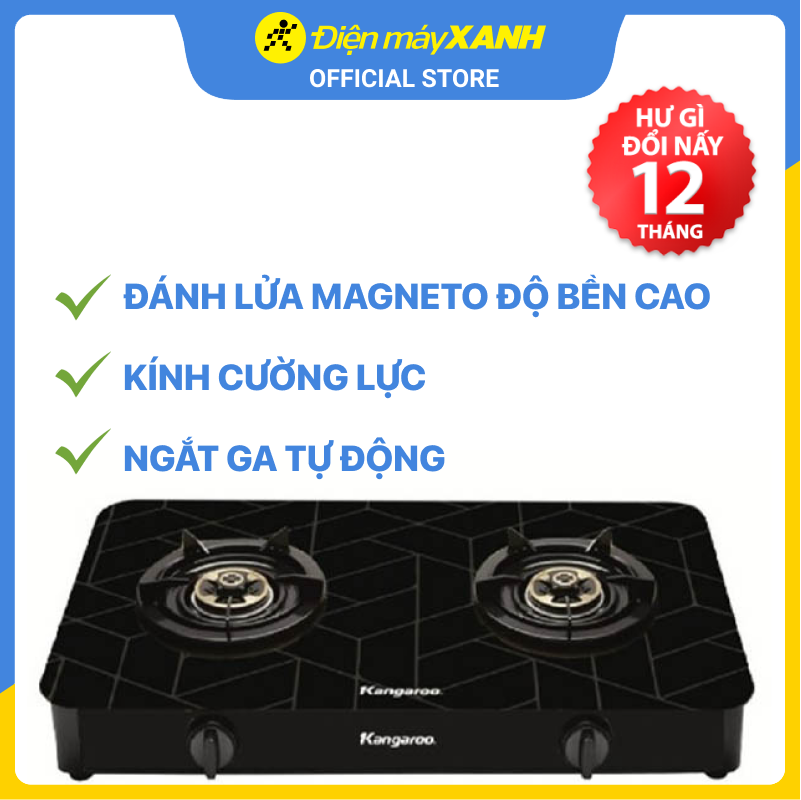 Bếp ga đôi Kangaroo KG526M - Hàng chính hãng