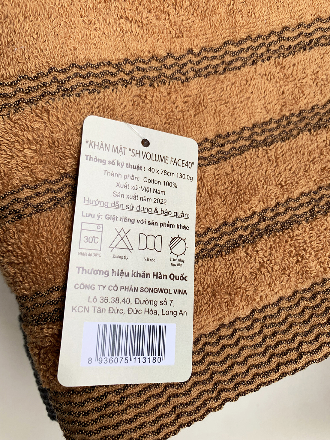 Bộ 04 Khăn Mặt Cotton Cao Cấp SONGWOL SH VOLUME  - Set 04 Hight Quality Face Towel