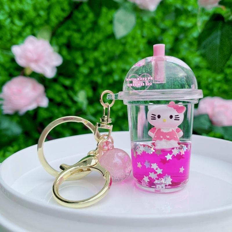 Móc khóa ly nước Hello Kitty - Doremon Doraemon