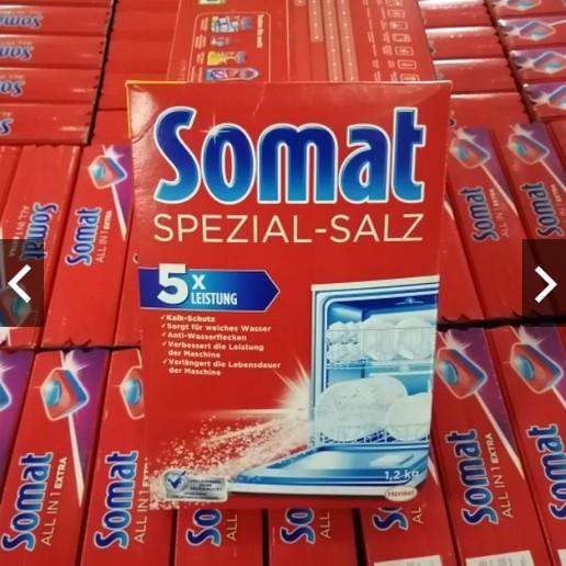 Muối Somat 1,2kg NK Đức cho máy rửa chén bát