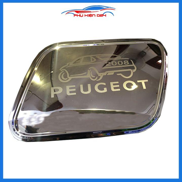 Ốp nắp bình xăng Peugeot 2008-2009-2010-2011-2012-2013-2014-2015-2016-2017-2018-2019-2020-2021 mạ crom