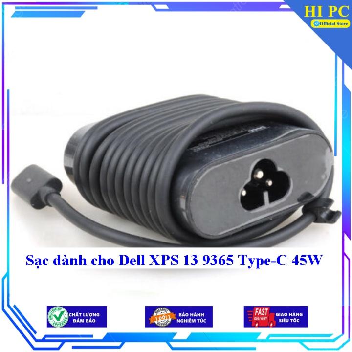 Sạc dành cho Dell XPS 13 9365 Type-C 45W - Kèm Dây nguồn - Hàng Nhập Khẩu
