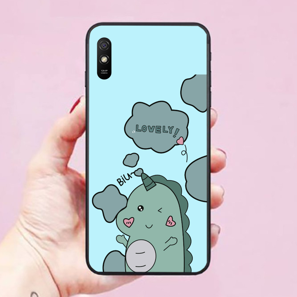 Ốp lưng dành cho điện thoại Xiaomi Redmi 9A Hình Khủng Long Cute