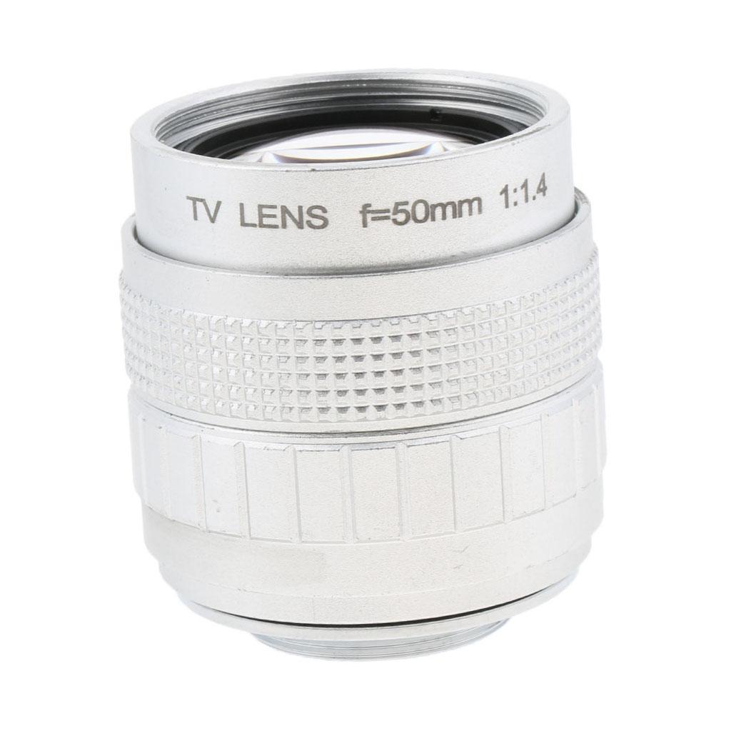 50mm 1/2" f1.4 C Mount CCTV Compact Prime Lens for Olympus Panasonic M 4/3