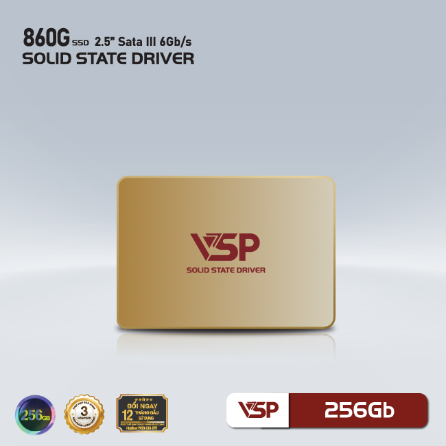 Ổ cứng SSD VSP 860G QVE 256GB Sata III 6Gb/s - Hàng chính hãng TECH VISION phân phối