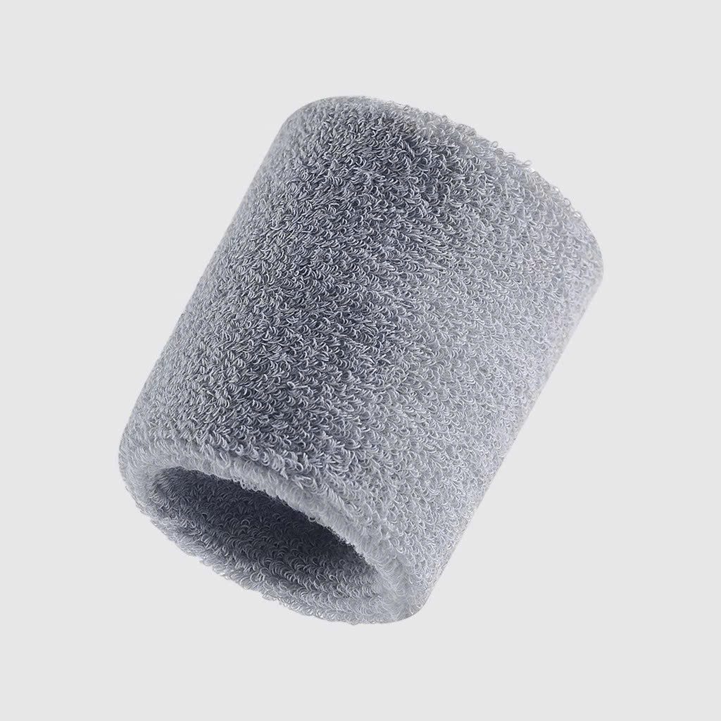 Bộ 2 băng cổ tay thấm mồ hôi thể thao MÀU XÁM Combo 2 băng cổ tay thể thao cao cấp thấm mồ hôi bảo vệ cổ tay