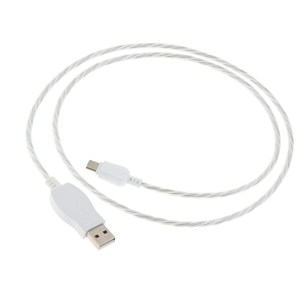 3.3ft LED Light Cable USB Type C Data Synchronization Cable Charging Cable for Mobile Phones