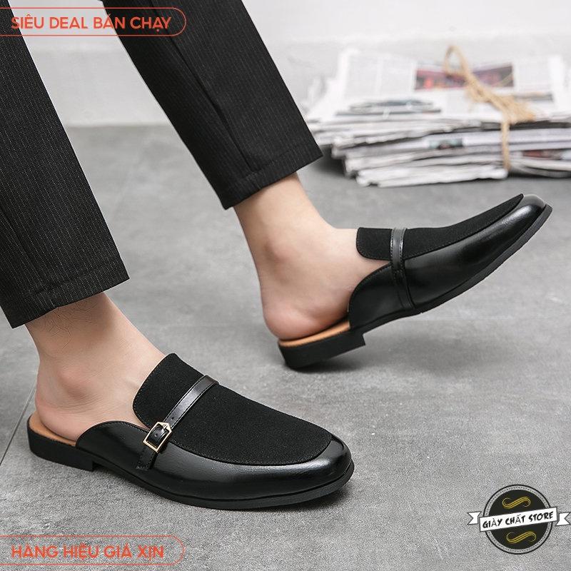 Giày Sục nhung Nam Da Pu Mềm Trẻ Trung  Êm chân  mã S1167 B2