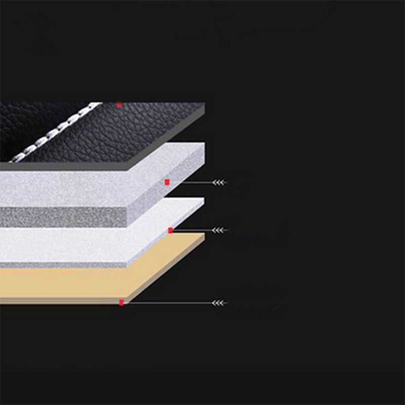 4 Bọc Ghế Da PU Cho Xe Hơi 5 Chỗ Ngồi - Đen