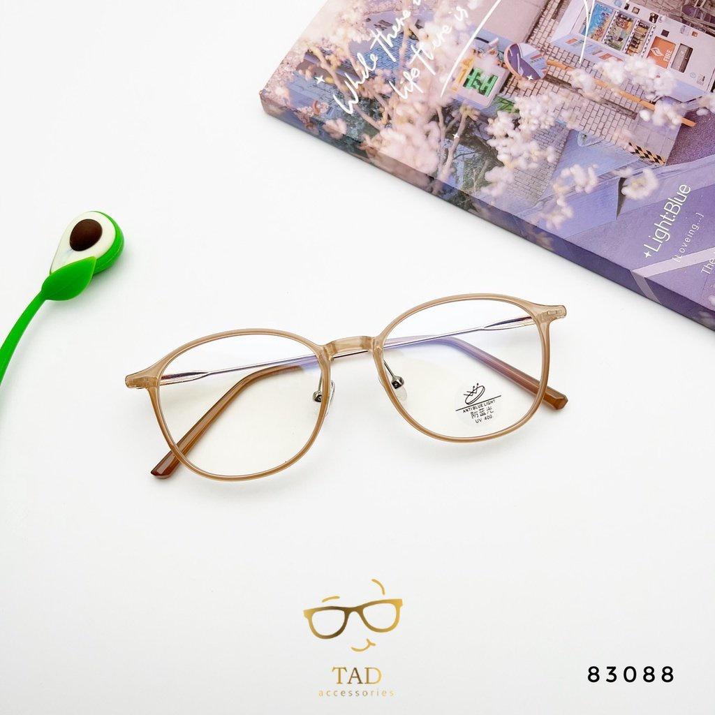 Gọng kính mắt mèo kim loại nữ thiết kế phong cách phụ kiện thời trang G 83088 - TAD Accessories FS1 - Ghi