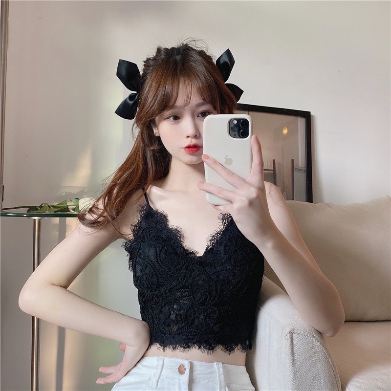 Áo lót bra không gọng chất liệu ren cao cấp
