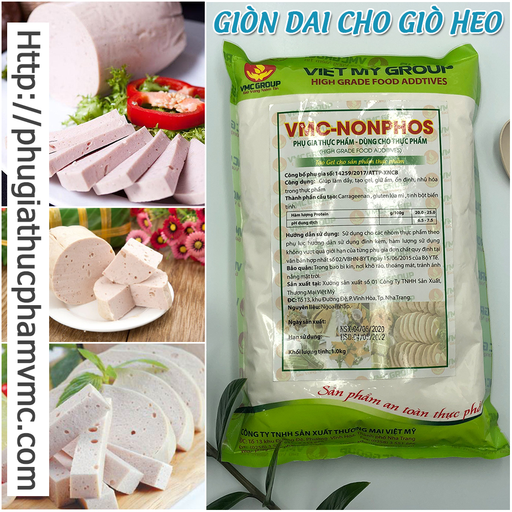 Sản phẩm tạo dai giòn tự nhiên cho giò chả VMC NONPHOS chiết xuất từ rong biển