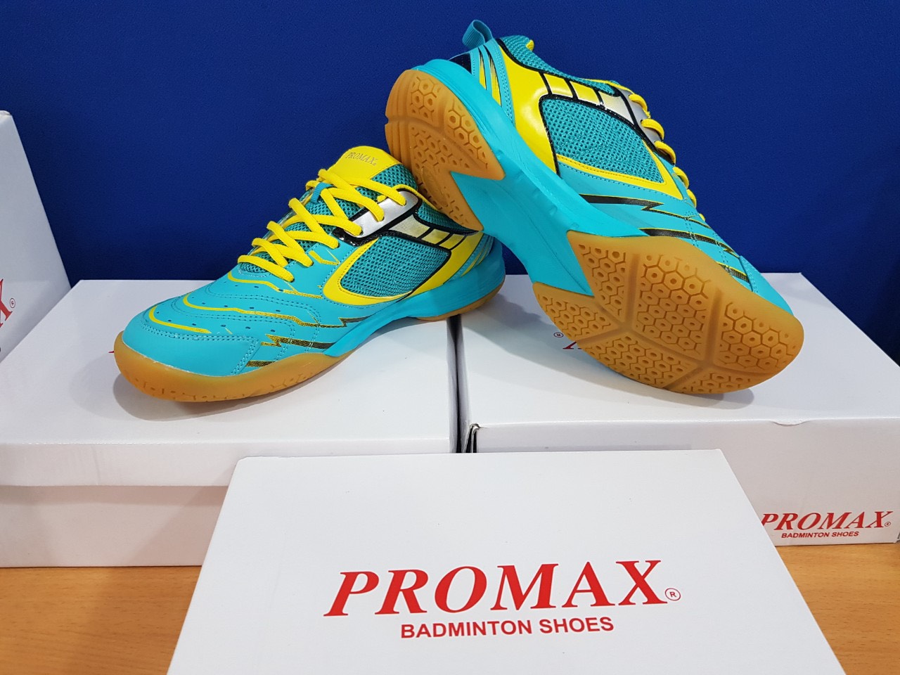 Giày cầu lông PROMAX PR-20018 màu xanh ngọc