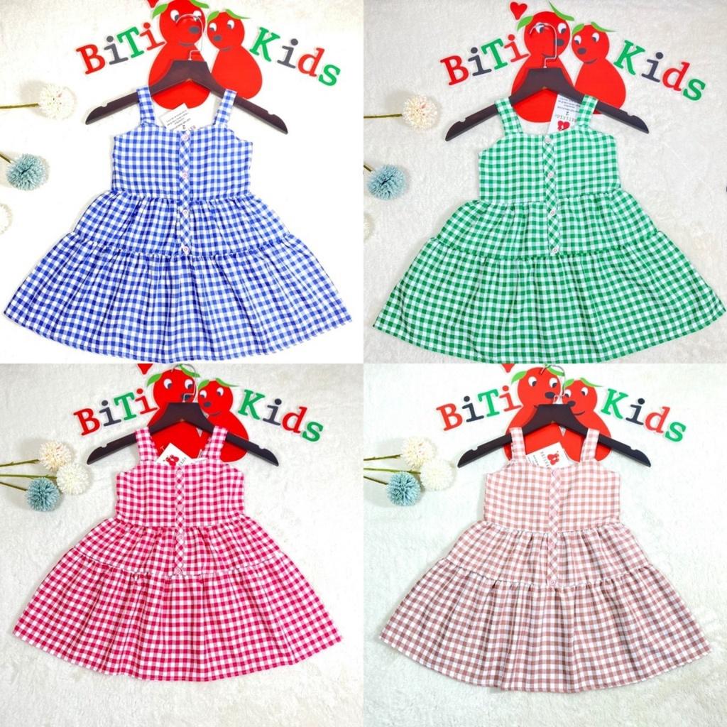 Đầm cho bé gái,váy trẻ em , họa tiết caro 2 dây size 0 đến 6 tuổi