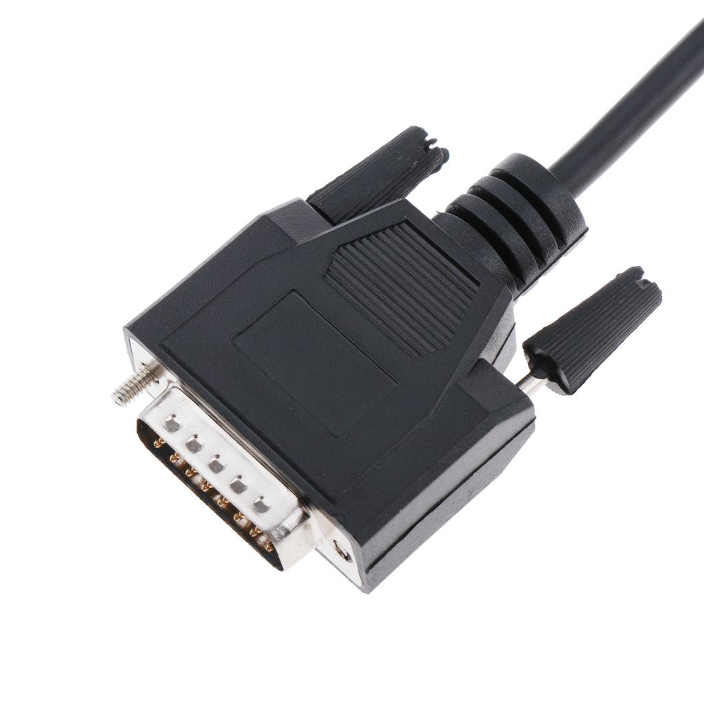 Xe Hơi OBD II 2 16Pin Để DB15 15Pin Chẩn Đoán Nối Dài Convertor Cáp