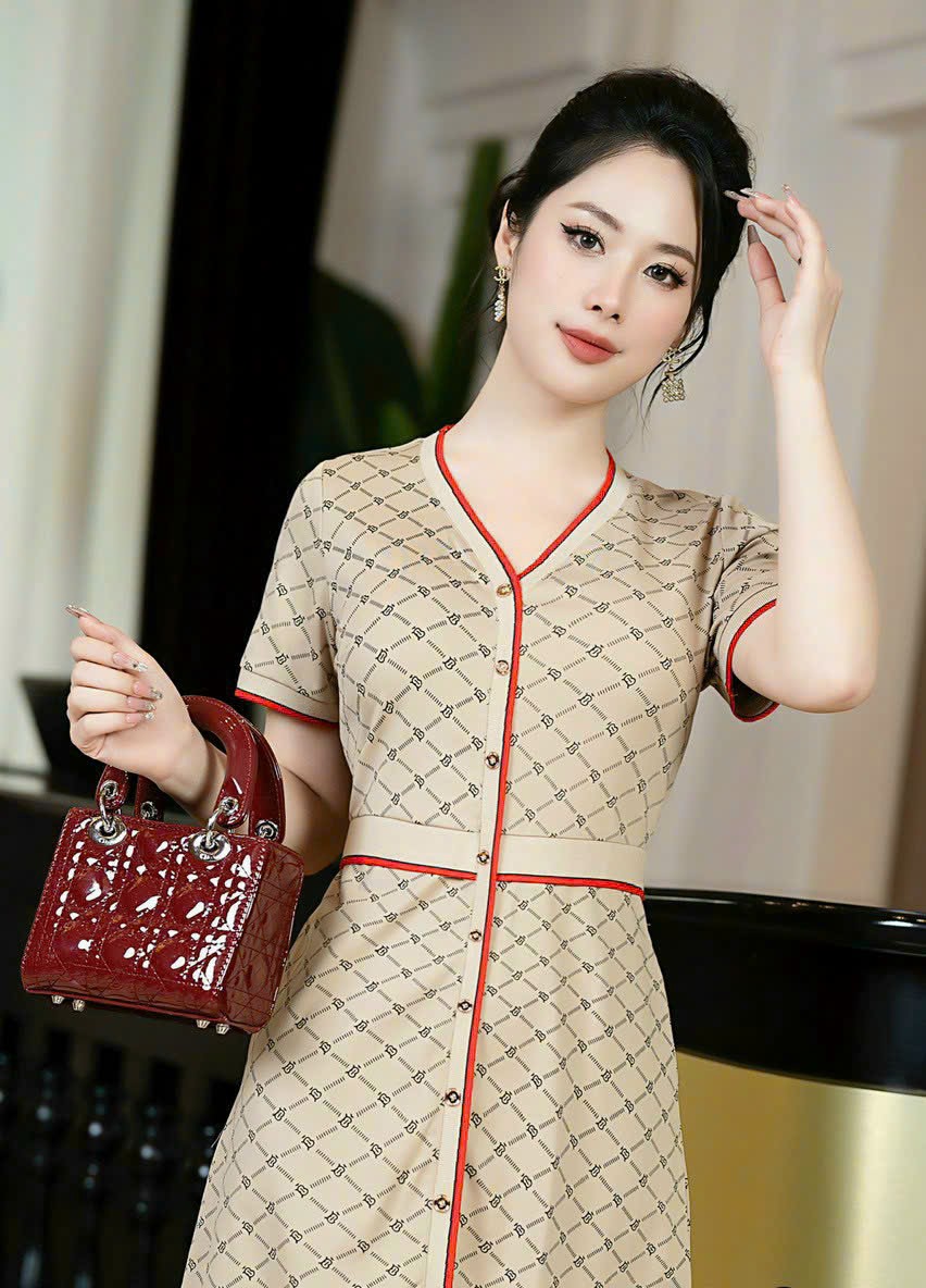 ĐẦM SUÔNG THUN HỌA TIẾT SIÊU ĐẸP