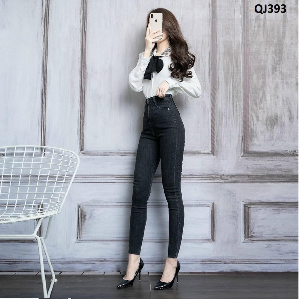 Quần Jeans Skinny Lưng Siêu Cao Dáng Đẹp QJ393