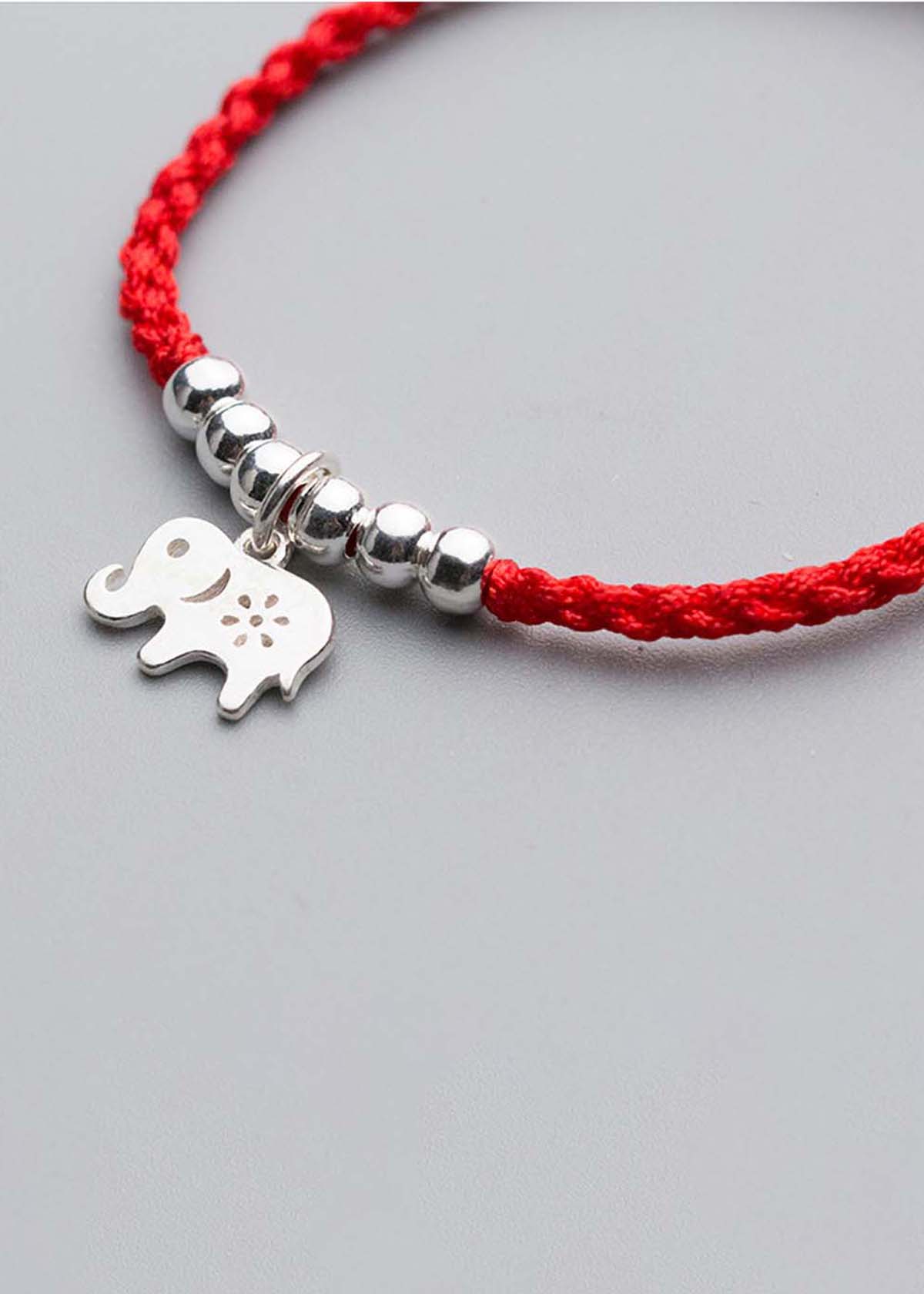Combo 2 vòng thắt dây đỏ charm bạc treo - Ngọc Quý Gemstones