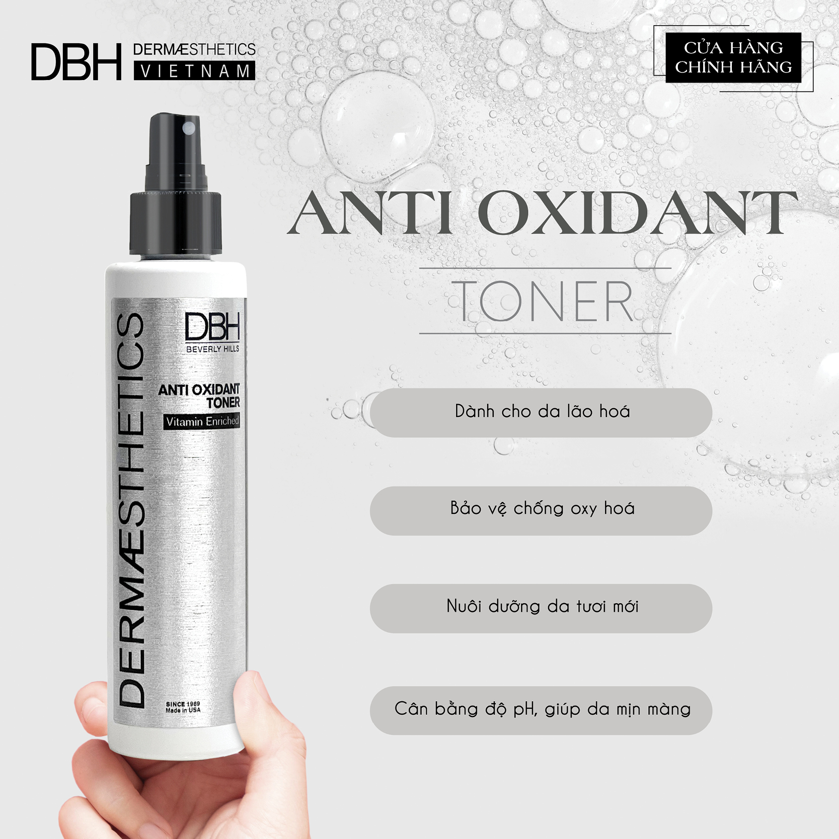 NƯỚC CÂN BẰNG DA ANTI OXIDANT TONER 6.0 OZ