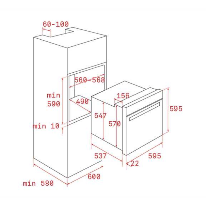 Lò nướng điện TEKA HSB 610 - Hàng Chính Hãng