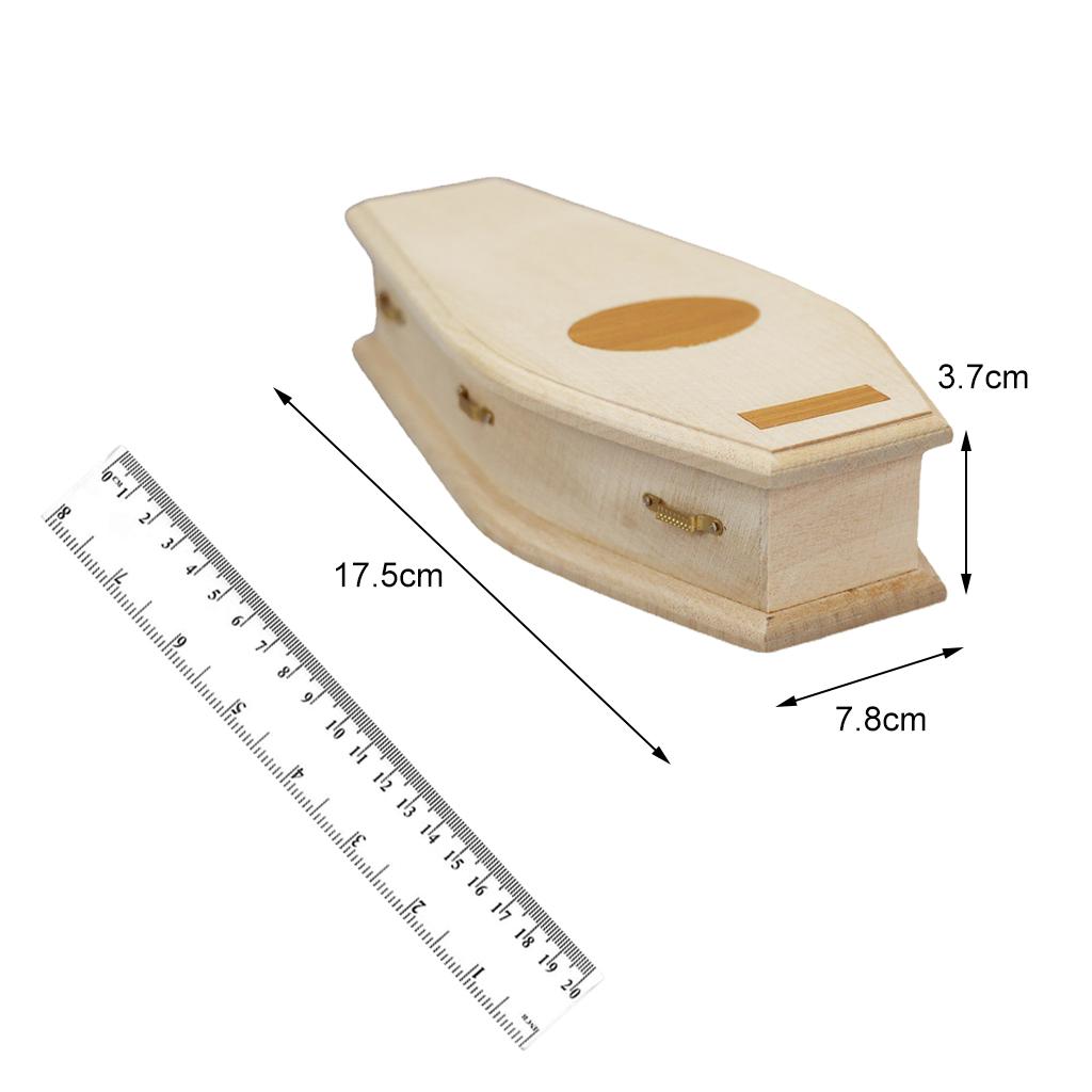3x 1:12 Scale Dollhouse Miniature Casket Simulation Model Baby Doll Decor