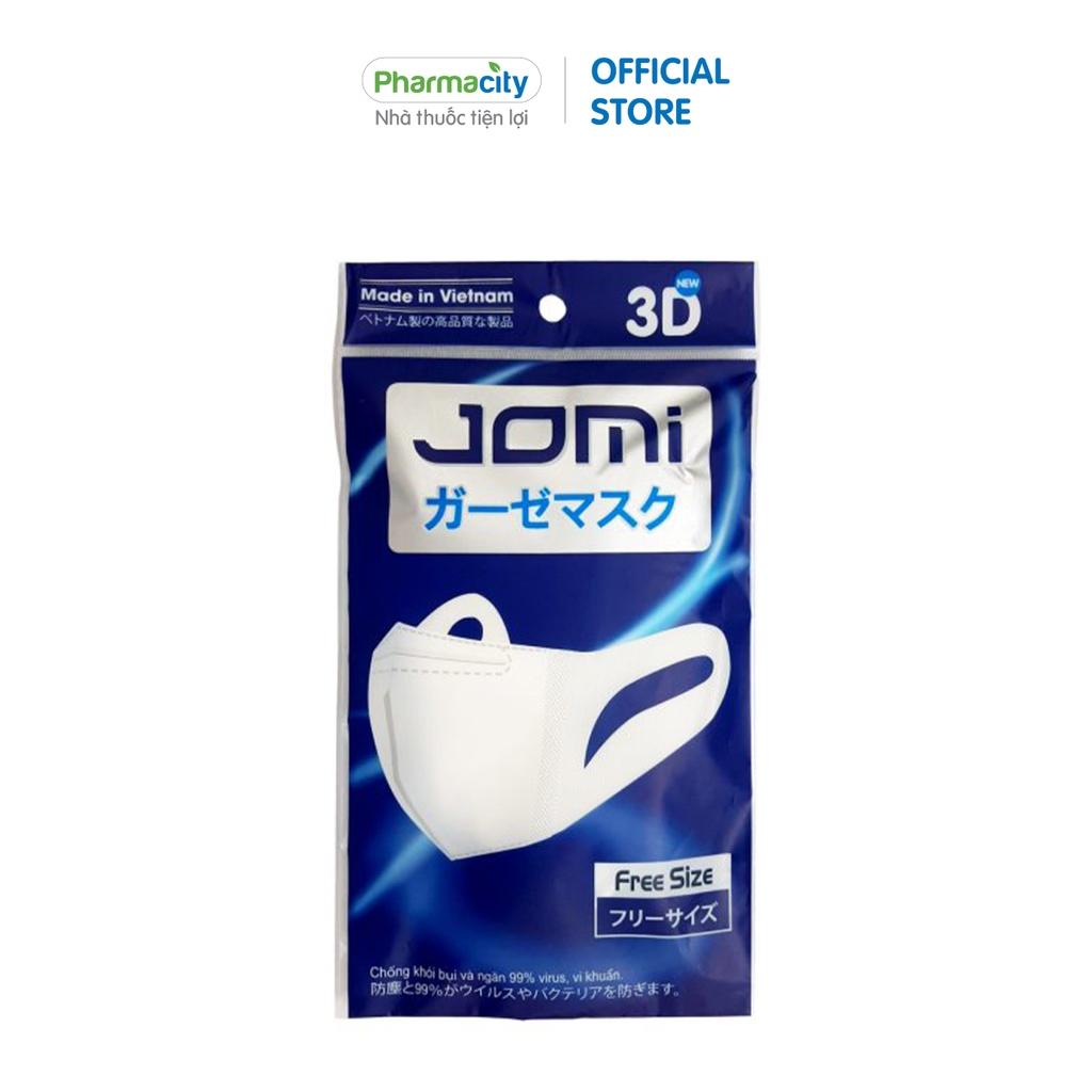 Khẩu trang Jomi 3D freesize ngăn khói bụi, vi khuẩn