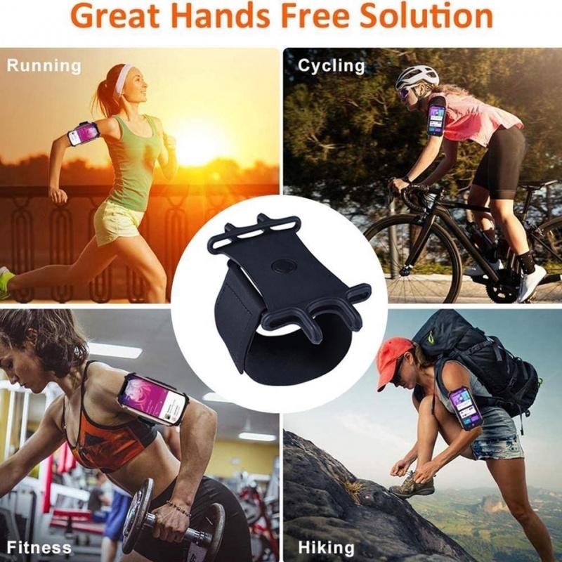 360°Túi Đựng Điện Thoại Đeo Cổ Tay Thiết Kế Xoay Tròn Tiện Dụng Khi Chơi Thể Thao