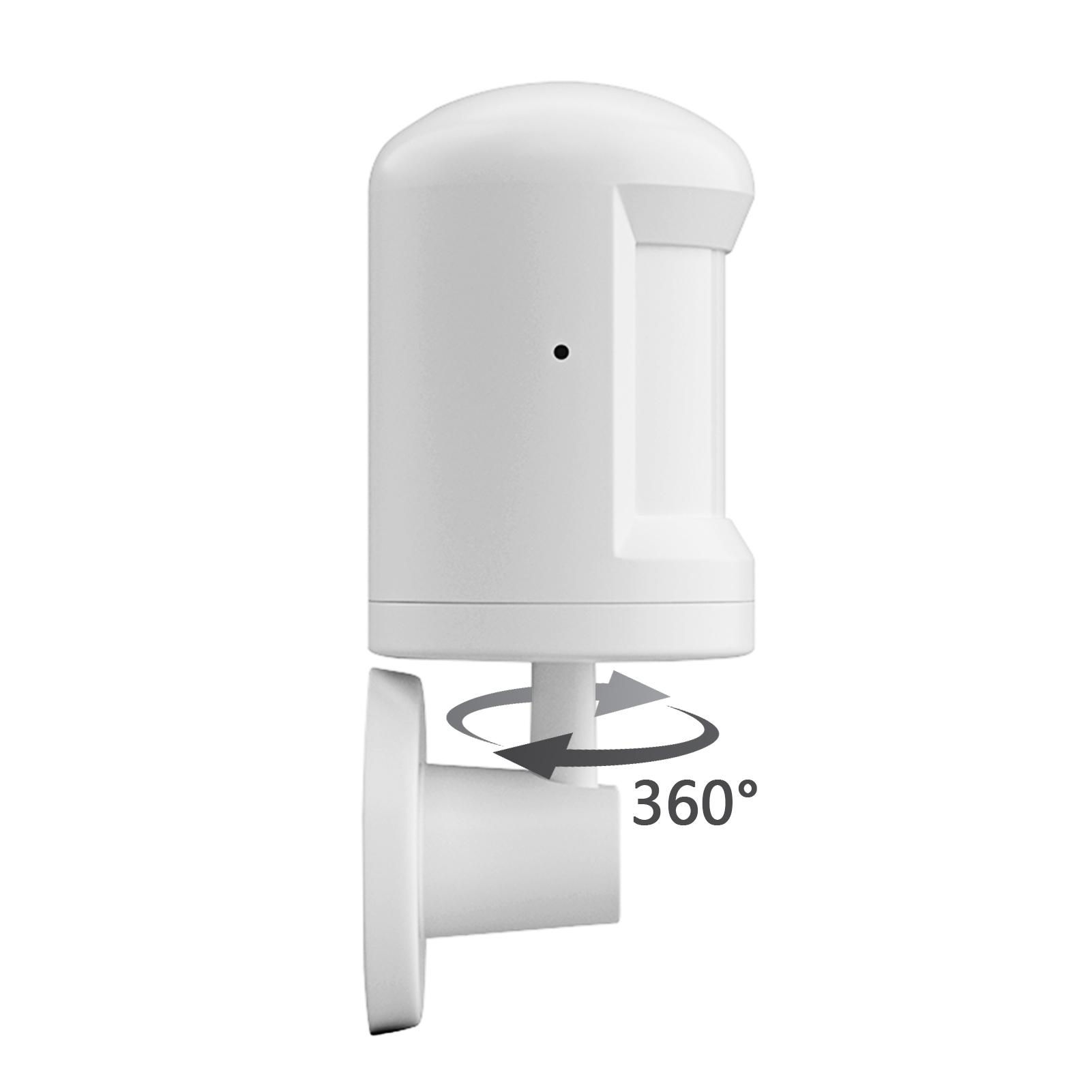 Cảm biến chuyển động thông minh, khoảng cách phát hiện 7M và góc nhìn 150. Đế xoay 360 độ, sử dụng tiện lợi và linh hoạt hơn