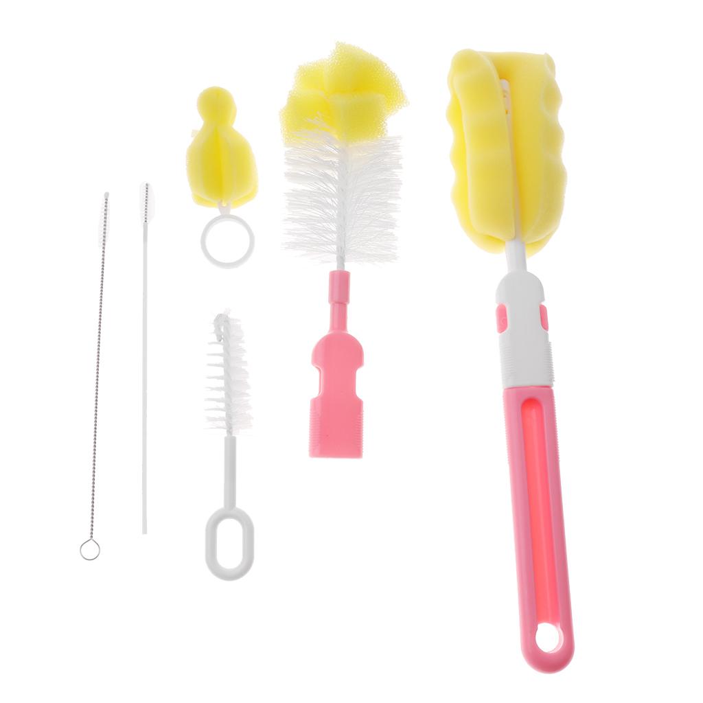 6 in 1 Bottle Brush Cleaner Kit, Cleaning Brush Set  Blue